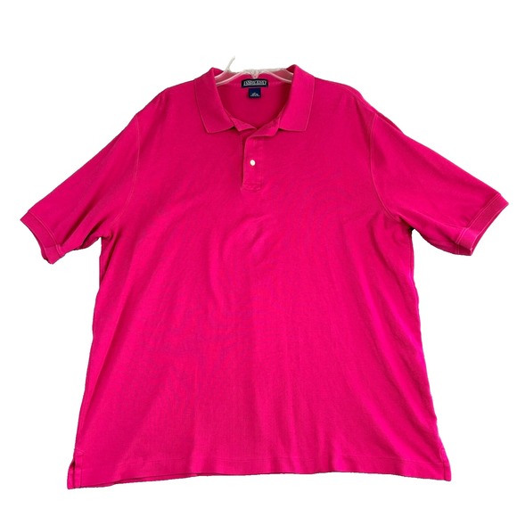 Lands' End Other - Lands End Mens XL Pink Polo Shirt Short Sleeve Collared Preppy Minimalist Casual